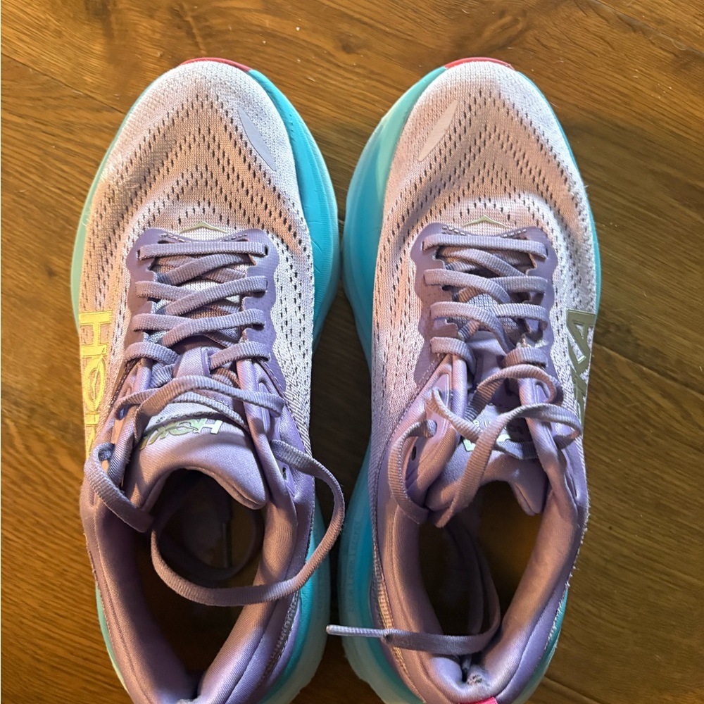 Hoka Women's Purple and Teal Athletic Shoes